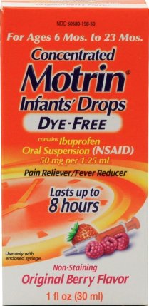 Motrin Pain Reliever/Fever Reducer Infants' Drops
